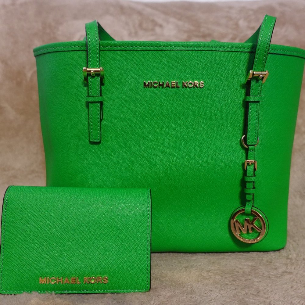Michael Kors Jet Tote and Wallet